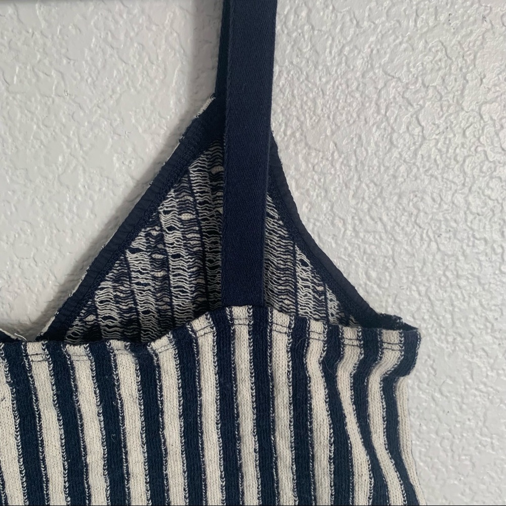 Madewell Finale tank top in stripe crop top XS G5538 - Picture 7 of 10